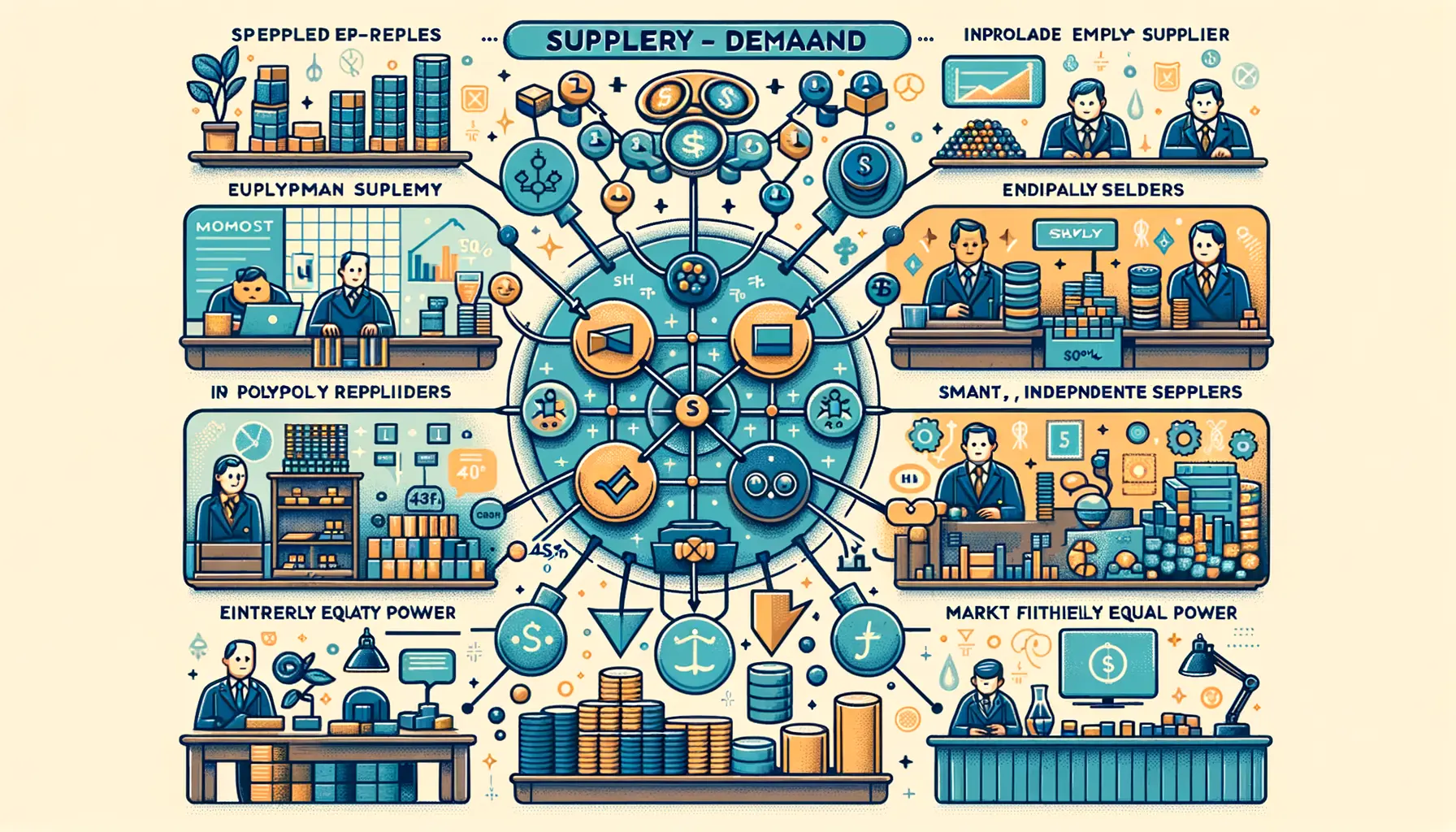 Grafik der Anbieter-Nachfrager-Dynamik im Angebotspolypol Markt