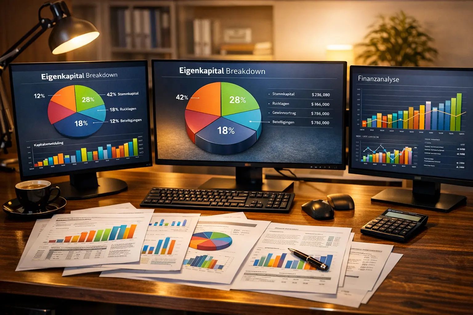 Eigenkapital Rücklagen Stammkapital Bilanz Analyse variables Kapital