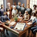 Erbengemeinschaft wer bekommt den Erbschein – Symbolbild einer Erbengemeinschaft mit Erbschein