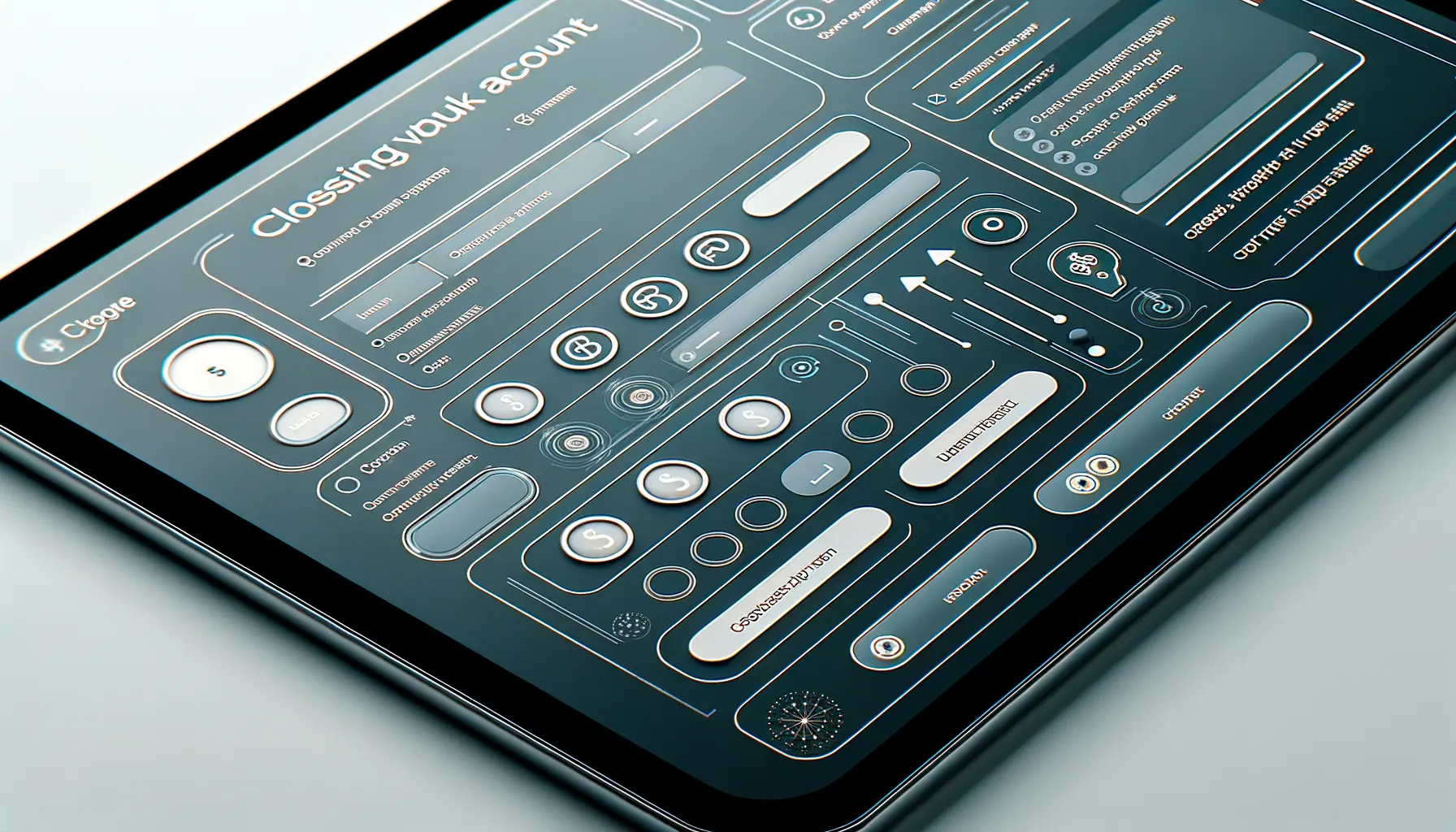 Konto abschließen Formular digital ausgefüllt